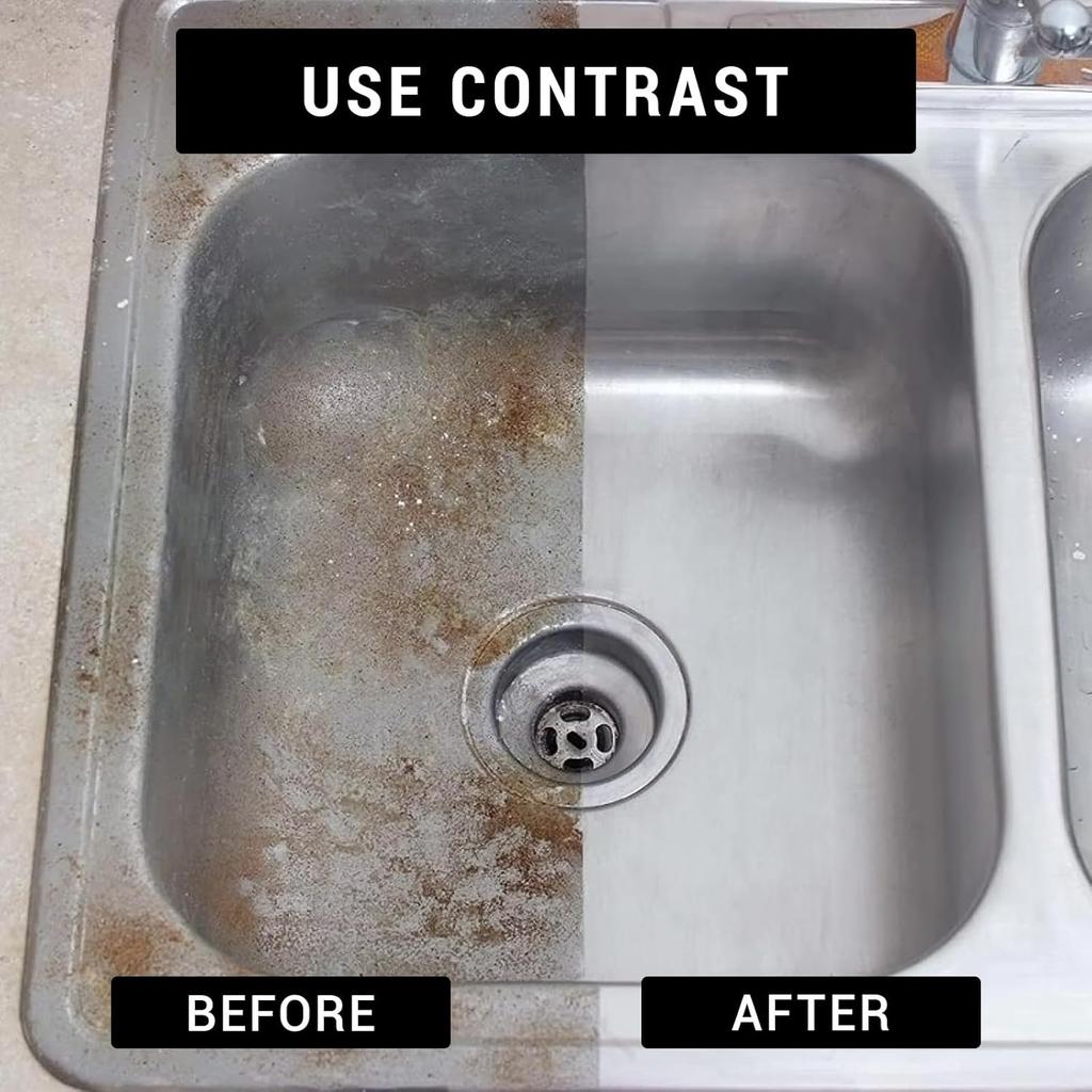 Kraftvolle Fleckenentfernungspaste - Mehrzweck-Haushaltsreiniger, faulenzerfreundlich für Küchen-/Badgeräte & Spülen