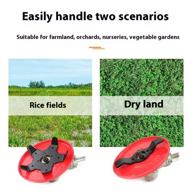 Cutting Disc With Hardened Alloy Blades Quick Setups Weeder Trimmer For Lawns Orchards Farmlands Farms Vineyards 1 Pair
