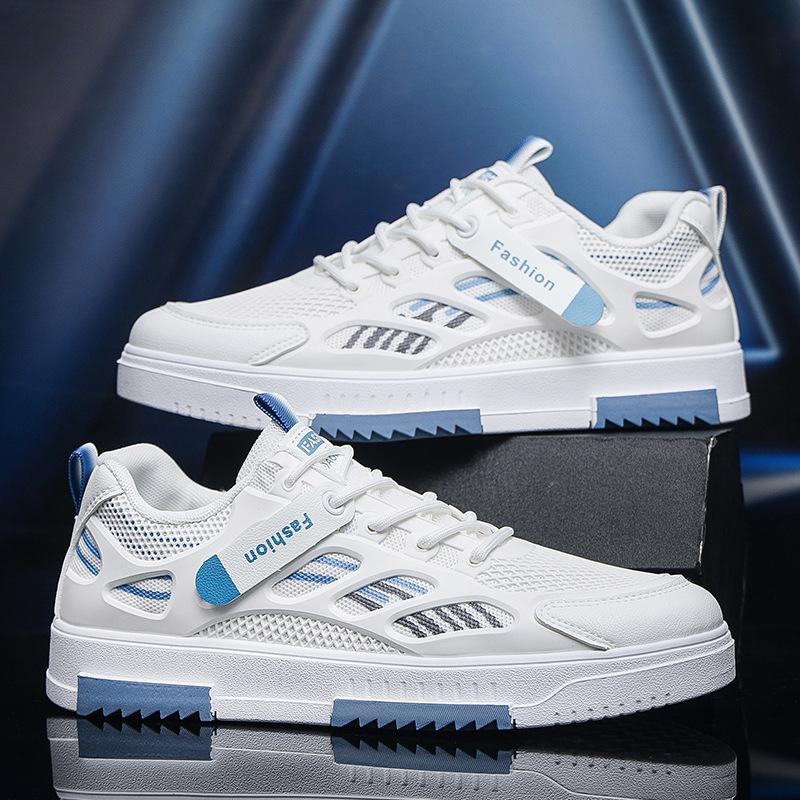Summer Breathable Men's Shoes Versatile New Mesh Thin Men's Board Shoes Trendy Versatile One-pedal Men's Sports Shoes