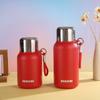 Neuer Kompakter Hitzeschutztopf aus Edelstahl, Doppelt verwendbar, Stilvoller Wasserbecher für Damen, Tragbare Outdoor-Thermoskanne, Langlebig