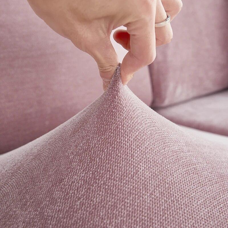 Chenille Sofaputetrekk Stretch Justerbart Avtakbart Trekknapp Sofatrekk Sofatrekk Beskytter for Kjæledyr Barn