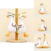 Cute White Goose Plush Toy Keychain Cartoon Duck Doll Backpack Accessory