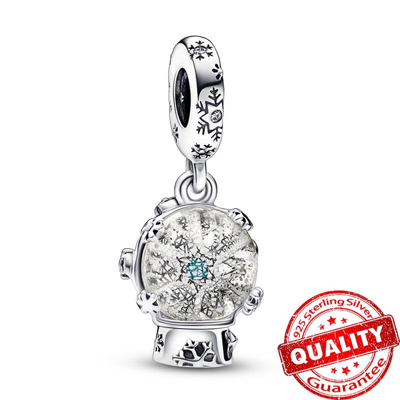 Authentic Copper Gingerbread Man & Candy Cane Christmas Dangle Charm Fit Original Bracelet Santa Claus Xmas Gift