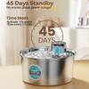 3.2L Ricarica 5V USB Fontana di acqua per gatti Sensore automatico Fontana di acqua per cani di gatto in acciaio inossidabile Ciotole per animali domestici multiple