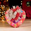 Red Bow Festive Christmas Tree Wreath Decorative Accent Gift Box For Seasonal Joy