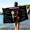 Band R-radioheadS Mikrofaserdecke Schnell trocknende Strandtücher Übergröße Druck Super saugfähige Pooltuchdecke