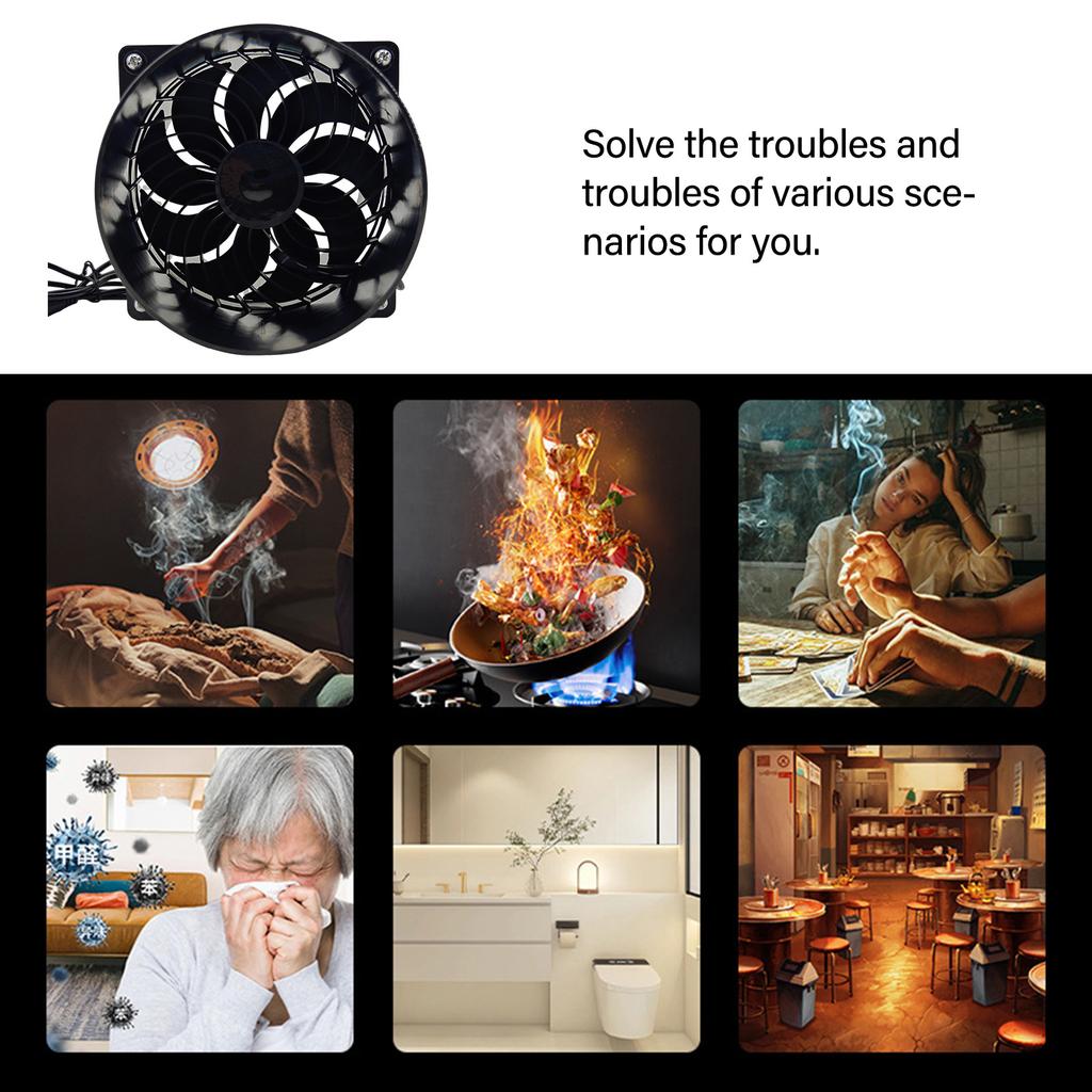 Rohrventilator 12V Badezimmerlüfter Küche 3000RPM Kleiner Abluftventilator für Büro Flur Hydroponik Küche