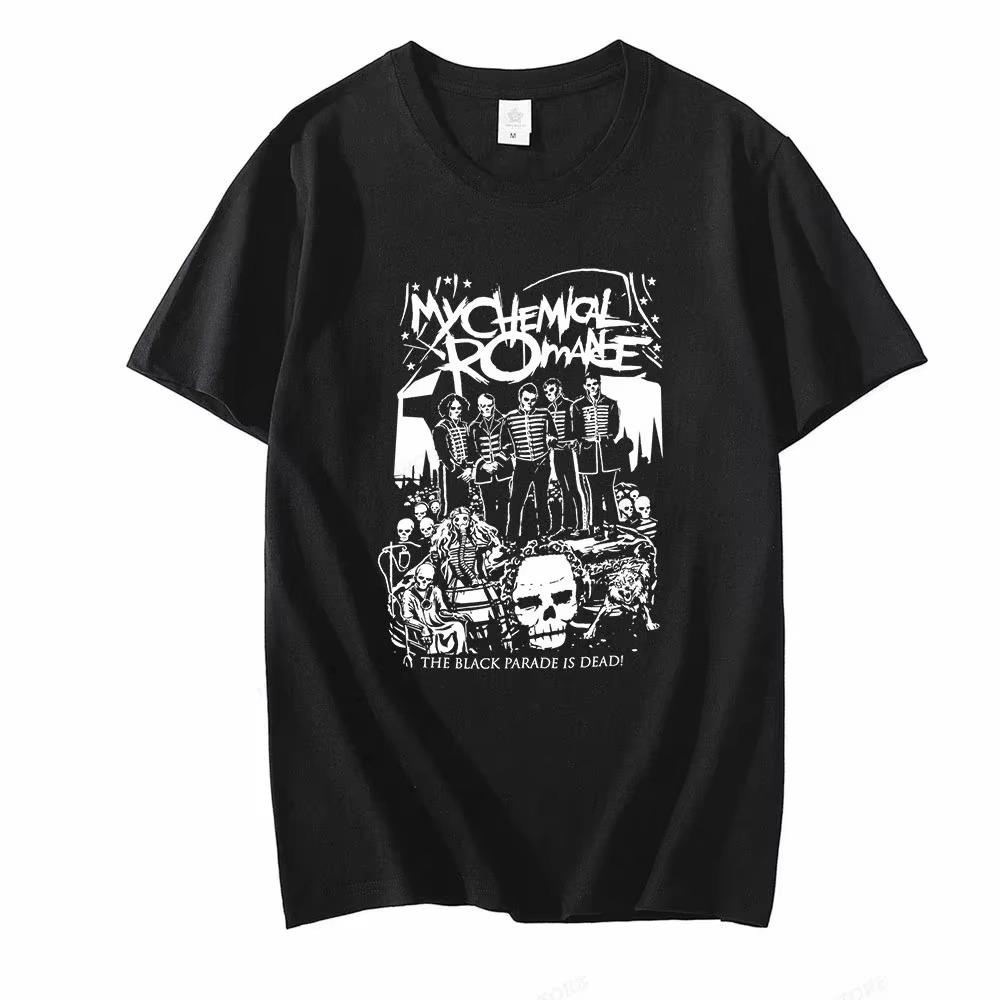 Pánské tričko My Chemical Romance Módní trička Bavlněné tričko Dětské Hip Hopové Topy Trička Dámské tričko Letní Vintage Anime Topy Chlapecké