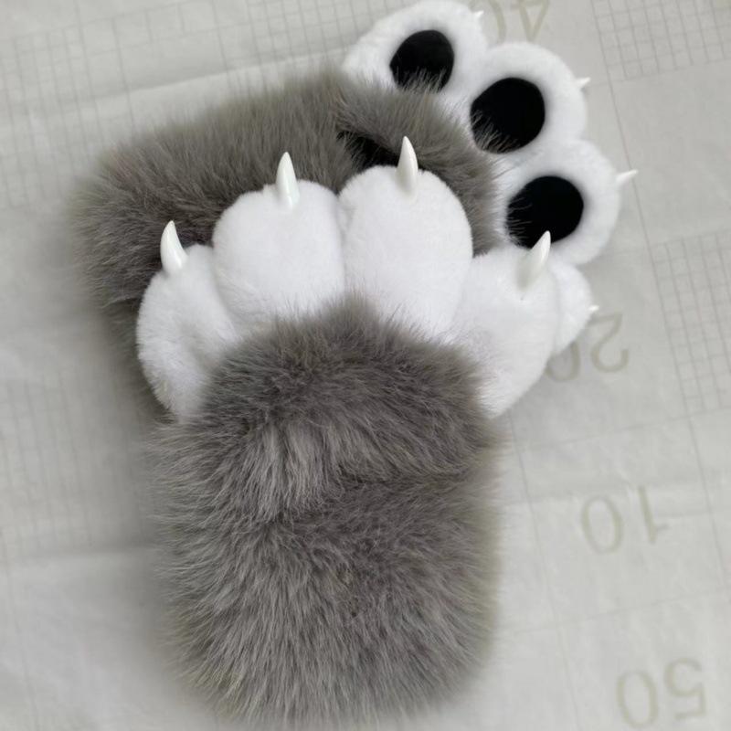 Animal claws, squeaking, furry claws with nails, gloves COS cat claws cute plush finished props