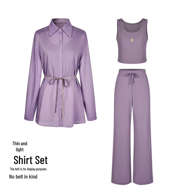 FivePlus Purple Casual Three-Piece Set M
