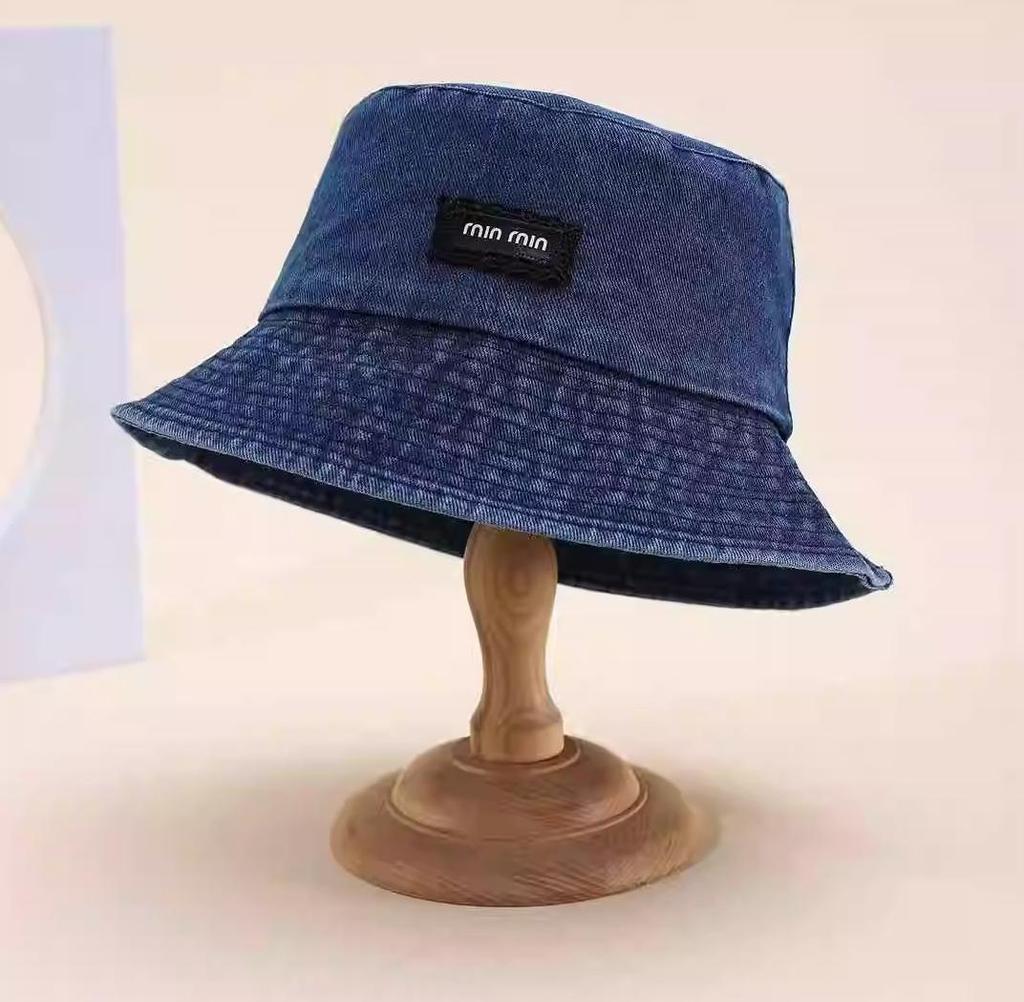 Women Bucket Hat Spring Summer Hats For Men Washed Denim Cloth Vintage Fashion Sunshade Sun Hat Bob Cap Man New Korean Style