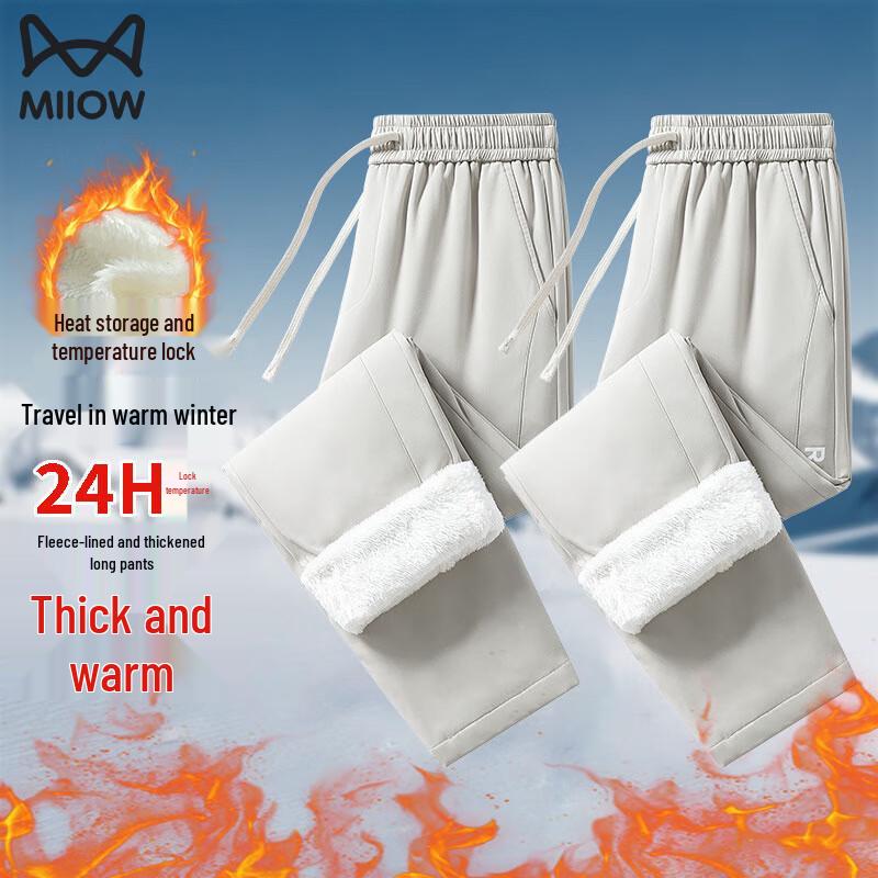 Men's Winter Fleece Lined Casual Pants