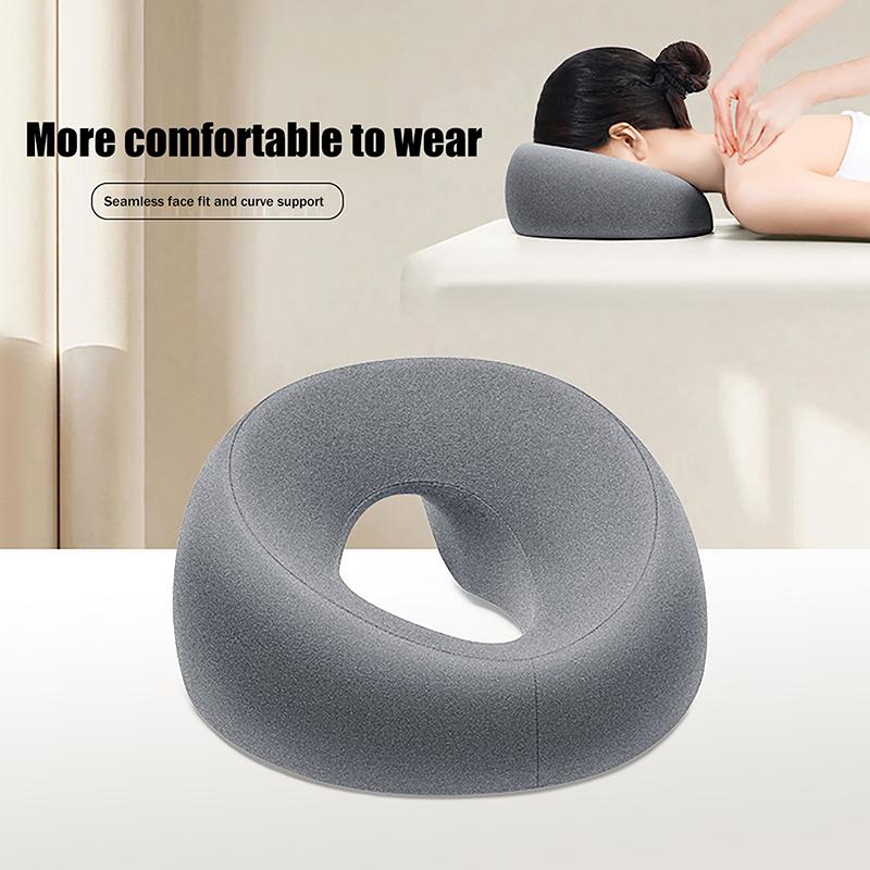 Adjustable Face Cradle Pillow Massage Table Memory Foam Salon Face Rest Hole Professional Spa Facial Bed Pillow Prone Position