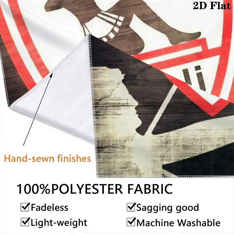 Zamalek SC Wall Tapestry Aesthetic Wall Hanging Printed Fabric Blanket Decorative Tapestries for Bedroom Living Room Home Decor