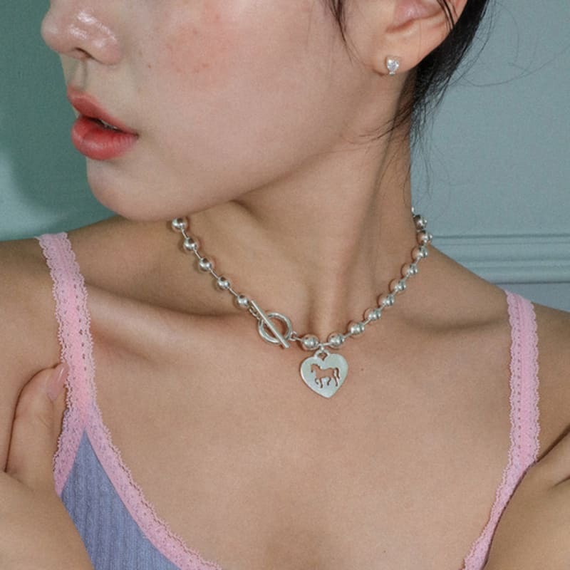 

Pacipick Pony Ball Necklace (L) Silver