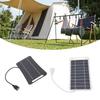 Sturdy Crystallines Silicon Materials 5W 5V Small Solars USB Charging for Sustainable Power Outdoor Excursions