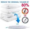 Vacuum Storage Bags With Valve Foldable Compressed Organizer Space Saving Large Size For Clothes Blanket Home Storage Organizer