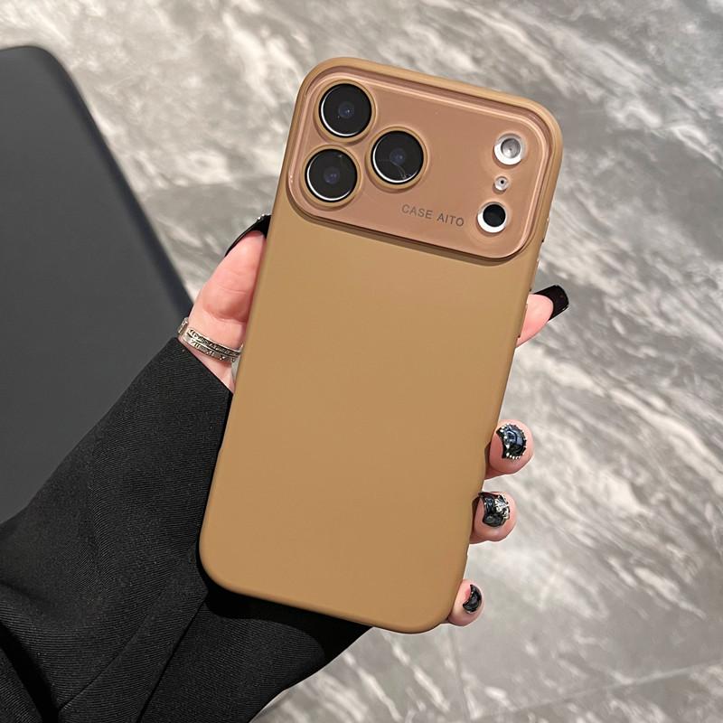 iPhone 17 Liquid Silicone Drop-proof Case for Apple 16 Pro Max, Full Coverage Protective Case with Large Window