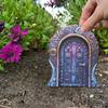 Garden Fairy Door Wooden Ornament With Creative Cottage Style For Indoor Landscape Display