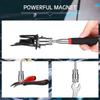 Adjustable Portable Magnet Pick Up Tool, Magnetic Telescopic Magnet Grip Pen, Telescopic Magnet Stick with Light, New