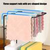 Kitchen Storage Rack Wall-Mounted Design Space-Saving Installation No-Hole Punching Sponge Towel Holder Home Restaurant Organizer