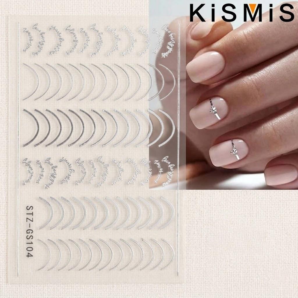

3D Geometry Nail Stickers Decals Art Polish Gel Decorations Striping Tape Manicure DIY Supplies
