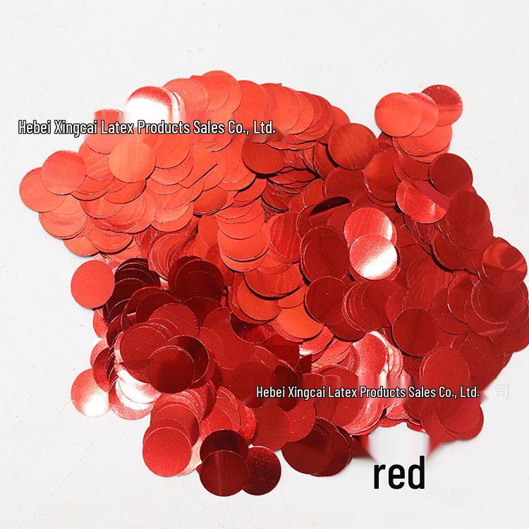 Colorful Transparent Confetti Balloon Filler - 1.5cm Round, 500g for Wedding Decor