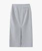 SUARE WOMEN Front Slit Maxi Skirt Light Grey