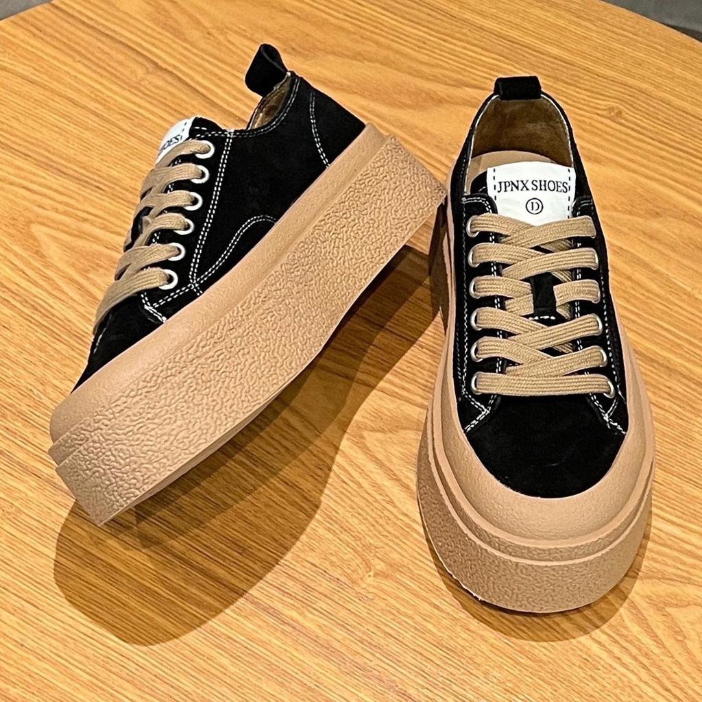 Niche design year new spring and summer heightening platform casual board shoes ins
