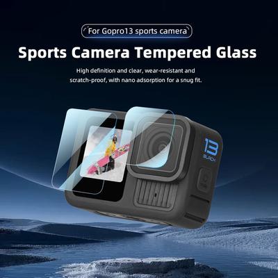 Clear Tempered Glass Screen Protector Action Camera Accessories Lens Films Anti-scratch Protective Films for GoPro Hero 13