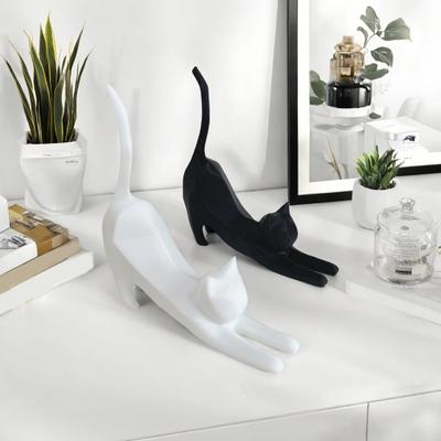 1/2/3 Stück Lebensechte Katzenskulptur 3D-gedruckt Handgefertigt Simulationskatzen-Ornament Party Zuhause
