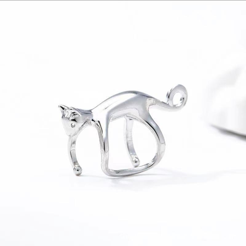 Elegant Cuff Earrings Chic Ear Jewelry Ear Clip Cat Earrings Ear Bone Clip Earrings Ear Cuff for Various Occasion