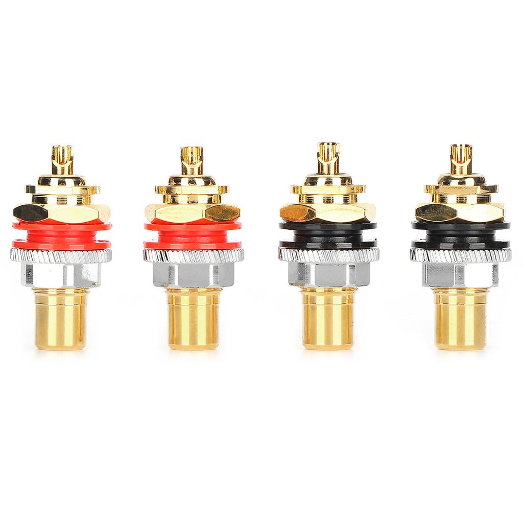 Monosaudio C401G RCA Socket Pure Copper 24K Gold Plated RCA Female Socket Terminal
