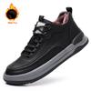 Fashion 2025 Men's Casual Shoes Keep Warm Lace-up Leather Mens Oxford Shoes Outdoor Driving Anti slip Sports Shoes Zapatillas Hombre
