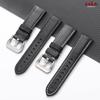 Universal Stitching Watch Band Durable Sailcloth & Leather Watch Strap 20mm 22mm 24mm 26mm Watchband Accessories Perforated Belt