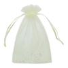 100 Stück Organzabeutel 10x15 cm, Beige Netz-Schmuckbeutel Süßigkeiten-Kordelzug Geschenktaschen Kleines Säckchen für Hochzeitsmitgebsel