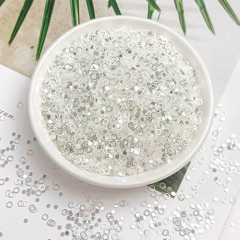 Irregular High-Flash Silver Crystal Sequin Jewelry DIY Accessories