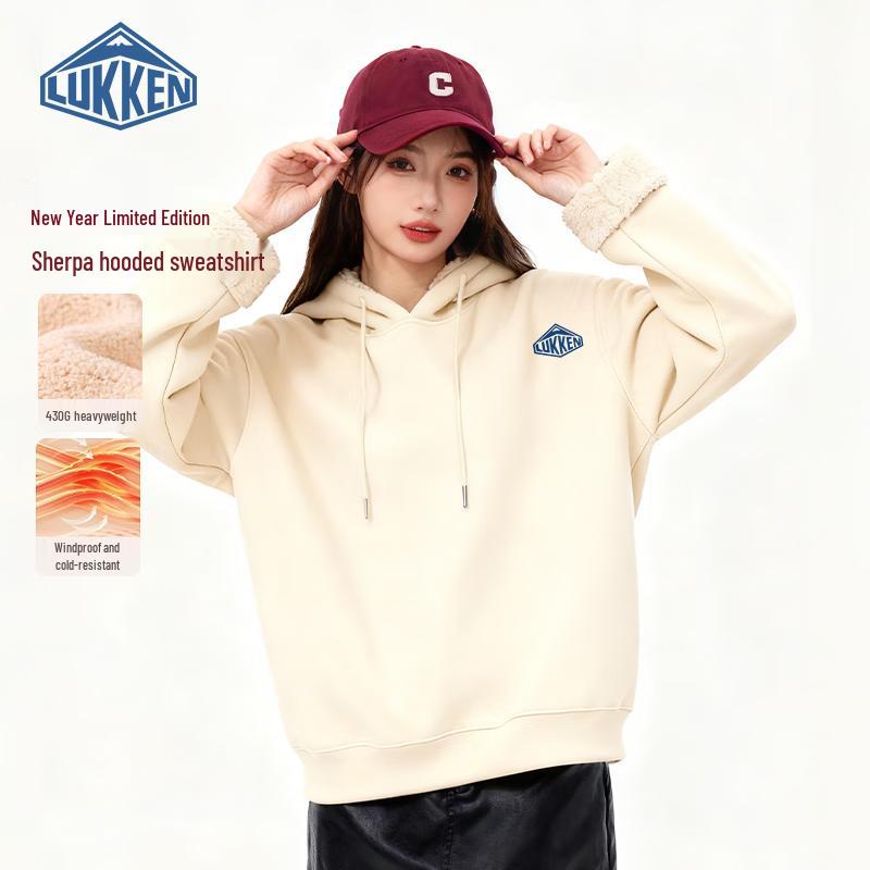 

LUKKEN Men s LU Logo Hooded Fleece Sweatshirt S