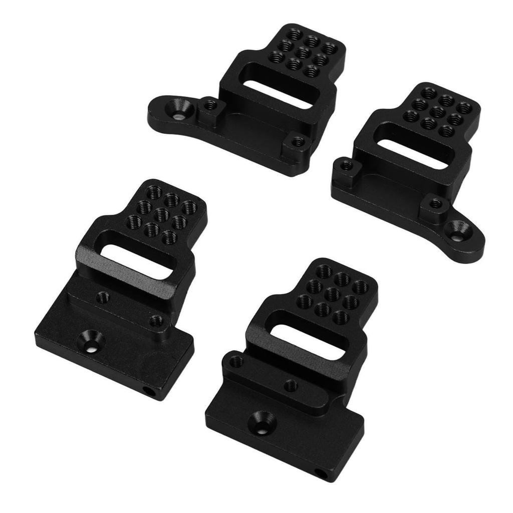 RC Shock Mount Aluminium Alloy Shock Bracket Multi Holes Easy Installation for Traxxas TRX4M 1 18 RC Car Black