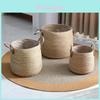 Woven Grass Planter Pot With Breathable Design For Living Room Decor Large Size