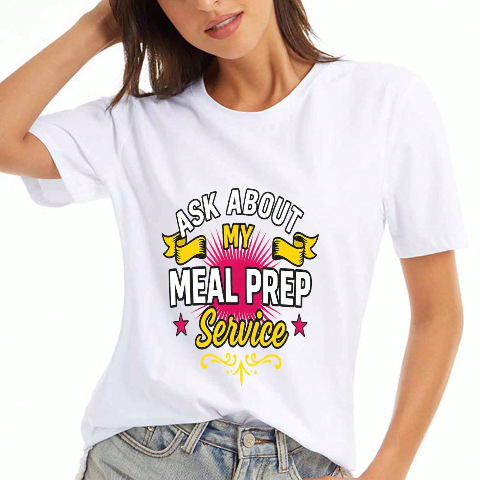 Meal Prep Mode Wounisex s Cotton T Shirt, Premium Cotton Print, Durable And Casual Fashion, Great For Meal Planning Enthusiasts, Stylish And Comfortab S разноцветный