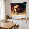 Bob Marley Reggae Music Legend Portrait Personalized Name Large Decorative Tapestry, Great Holiday Gifts, Photo Backdrop for Bedroom Dorm Parties