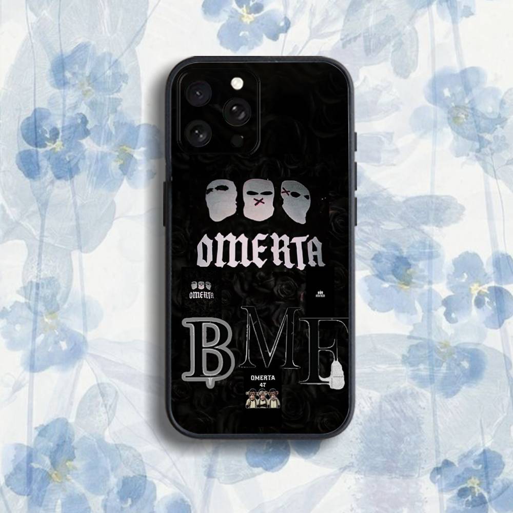 

O-Omerta M-Maes 47 Phone Case For iPhone 17,16,15,14,13,12,Pro,Max,Plus,E,SE4,Air,Mini Black Soft Box iPhone17