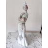 Used [Out of Print, In Very Good Condition] LLADRO 4893 Lady Holding a Puppy Figurine