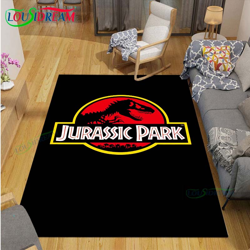 Dinosaur J-Jurassic Park Carpet Room Decor Floor Mats Bedroom Yoga Mat Photography Props Area Rug Birthday Gift Outdoor Rug