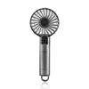 USB Rechargeable Transparent Handheld Mini Fan with Carabiner - Portable High-Power Desk and Outdoor Use