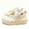 Zhao Ruth Thick-soled Big-headed Canvas Women's Shoes Spring and Autumn New Versatile Casual Little White Sports Shoes