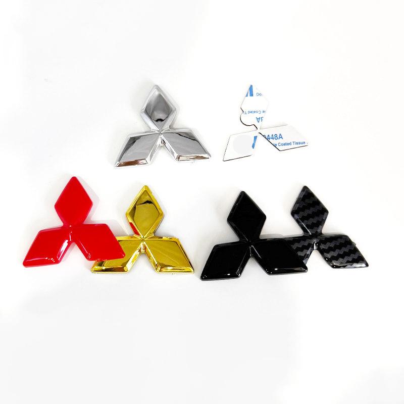 Auto Lenkrad Logo Abdeckung Aufkleber Für Mitsubishi Outlander Lancer ASX Eclipse L200 Pajero Delica EVO Attrage Innenteile