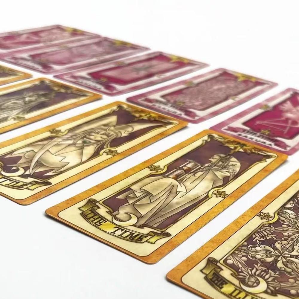 Anime Cosplay Card Captor Sakura KINOMOTO Clow Cards Tarot Prop Paper Poker Card Funny For Family Friend Party Xmas Accessories