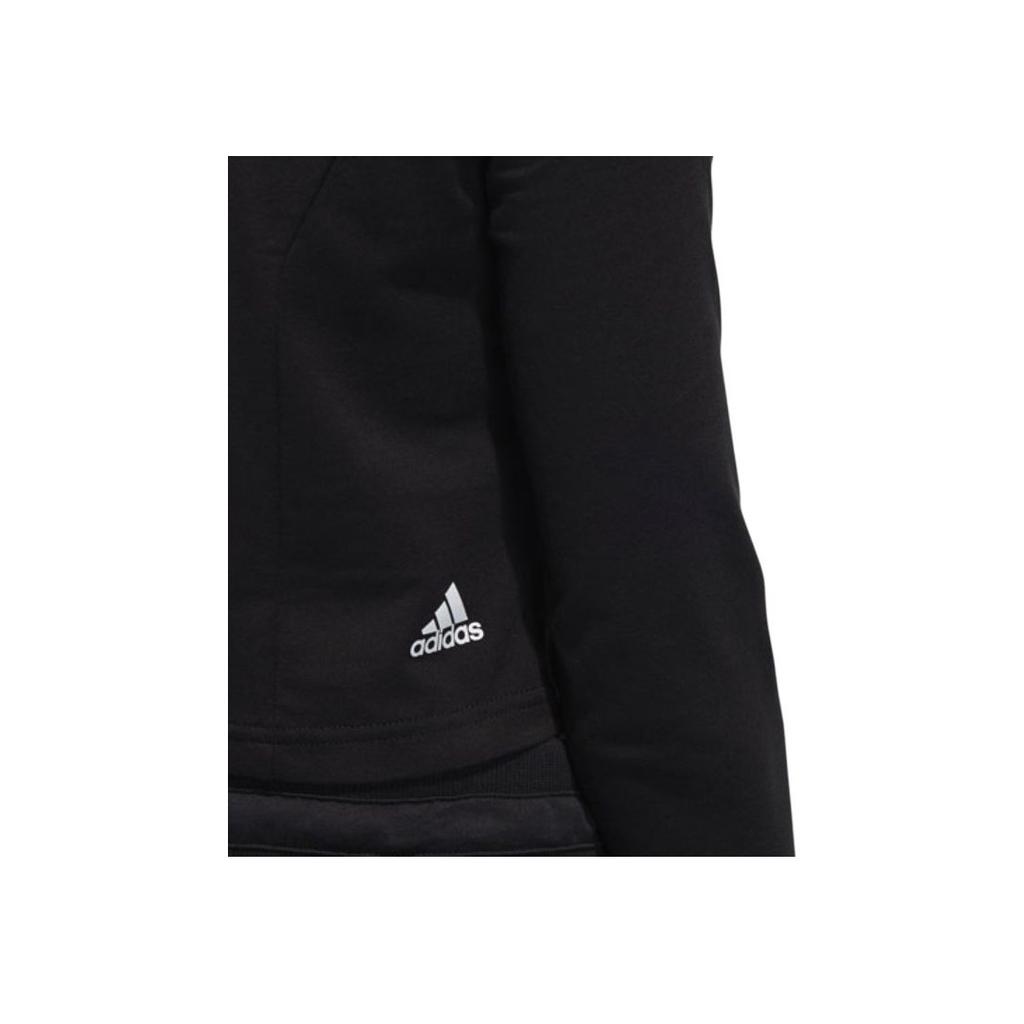 Adidas Classic Three Stripes Diamond Embellished Cropped Long Sleeve Top Women tops Black HB8568